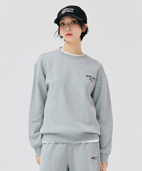 CHASECULT(チェイスカルト)の「共用エッセンシャルレタリングスウェットシャツ-DEZU5103B0B(スウェット・メンズ・ライトグレー・90/100/110/95/105)」の3枚目の写真