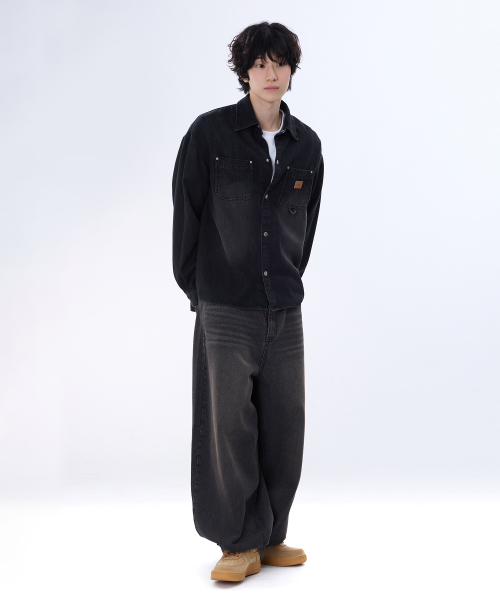 GHOST REPUBLIC(ゴーストリパブリック)の「カーブドバルーンダーツデニムパンツ GLP-648(デニムパンツ・メンズ・ブラック/インディゴブルー/ブルー・SMALL/MEDIUM/LARGE/X-LARGE)」の9枚目の写真