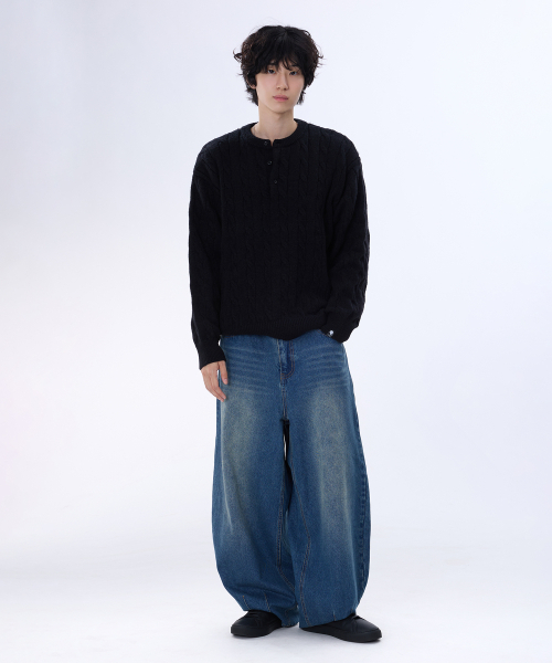 GHOST REPUBLIC(ゴーストリパブリック)の「カーブドバルーンダーツデニムパンツ GLP-648(デニムパンツ・メンズ・ブラック/インディゴブルー/ブルー・SMALL/MEDIUM/LARGE/X-LARGE)」の14枚目の写真