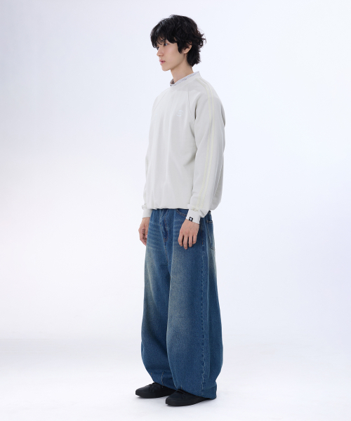 GHOST REPUBLIC(ゴーストリパブリック)の「カーブドバルーンダーツデニムパンツ GLP-648(デニムパンツ・メンズ・ブラック/インディゴブルー/ブルー・SMALL/MEDIUM/LARGE/X-LARGE)」の15枚目の写真