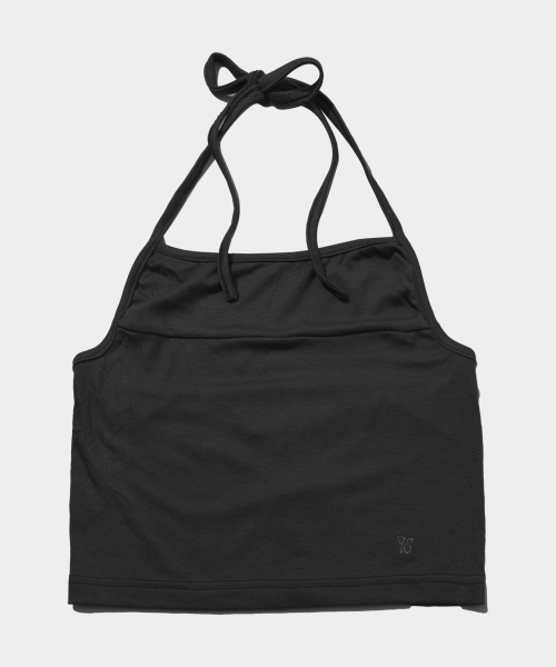 PLACE STUDIO（プレイススタジオ）の「スタンダードホルターストラップスリーブレスセット長袖Tシャツ[ブラック]（Tシャツ/カットソー・レディース・ブラック・FREE）」の7枚目の写真