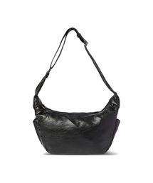 THE GREEN LAB(UO[{)FAUX Leather Hobo Crossbody Bag [Black](bZW[obO)