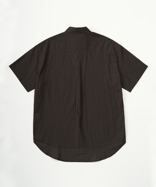 TOFFEE（トフィー）の「チェックボードハーフシャツ (ブラウン)（シャツ/ブラウス・メンズ・その他・MEDIUM/LARGE/X-LARGE）」の3枚目の写真