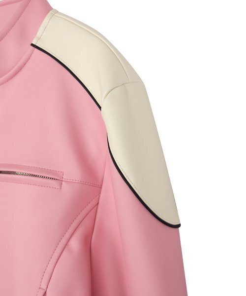 BE MY YOUHEE BIKER JACKET PINK