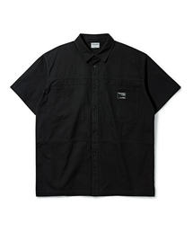 Verdnt（バーダント）の「オーバーフィットキャンバス切開ワークシャツ[ブラック]（シャツ/ブラウス）」