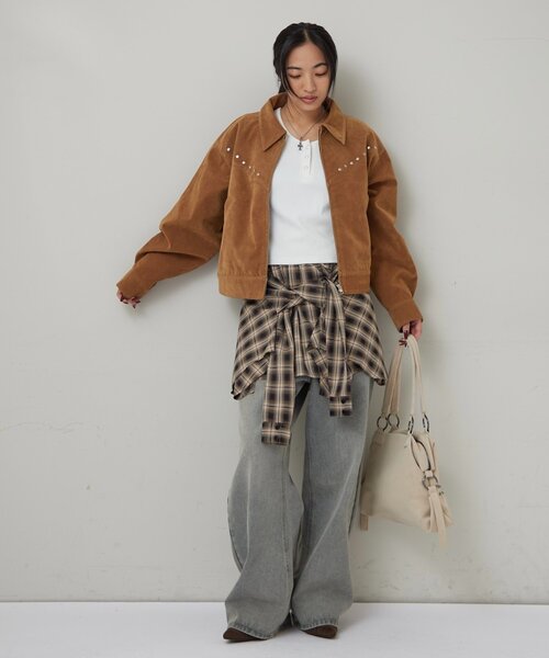 WHO'S WHO gallery(フーズフーギャラリー)の「CHECKED WRAP SKIRT(スカート・レディース・ブラック/ブラウン・FREE)」の13枚目の写真