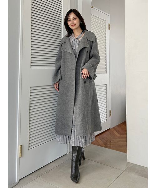 snidel コート ステンカラーミドルコート（ステンカラーコート）｜SNIDEL（スナイデル