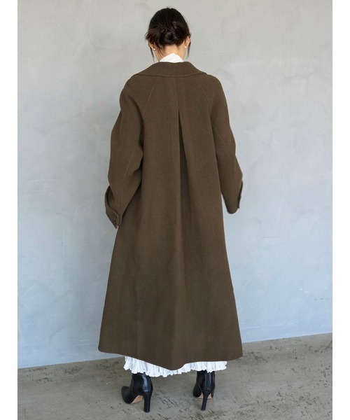 SNIDEL（スナイデル）の「【HIGH QUALITY】バルマカンリバーコート（チェスターコート・レディース・ブラウン/ミント/グレー・0/1）」の11枚目の写真