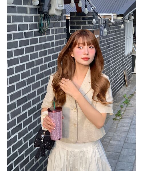 LINGSEOUL(リングソウル)の「linen half sleeve jacket-ivory(テーラードジャケット・レディース・その他・SMALL/MEDIUM)」の7枚目の写真