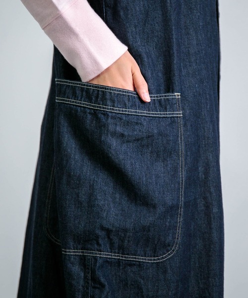 D.M.G.（ドミンゴ）の「[D.M.G / ディーエムジー] 6.5ozデニム ワークサロペットスカート（サロペット/オーバーオール・レディース・ワンウォッシュ・FREE）」の13枚目の写真