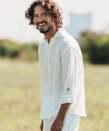 1minute 1second（ワンミニットワンセカンド）の「mhs2458-half sleeve linen like shirt シャツ(1M26H150)（シャツ/ブラウス）」