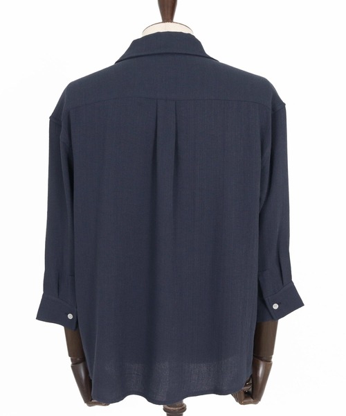 1minute 1second(ワンミニットワンセカンド)の「mhs2458-half sleeve linen like shirt シャツ(1M26H150)(シャツ/ブラウス・メンズ・ブラック/ネイビー/ホワイト・S/M/L/XL)」の22枚目の写真