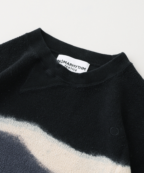 JOURNAL STANDARD（ジャーナルスタンダード）の「NOMARHYTHM TEXTILE (ノーマリズム テキスタイル) Hand Dye Twist Sweat（スウェット・メンズ・ブラック系その他・LARGE/MEDIUM）」の4枚目の写真
