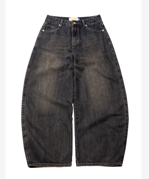 GOLDEN SNSHINE(ゴールデン サンシャイン)の「Curved brush denim wide pants_Blue(デニムパンツ・メンズ・その他・LARGE/X-LARGE/MEDIUM)」の4枚目の写真