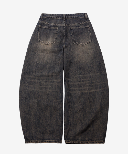 GOLDEN SNSHINE(ゴールデン サンシャイン)の「Curved brush denim wide pants_Blue(デニムパンツ・メンズ・その他・LARGE/X-LARGE/MEDIUM)」の5枚目の写真