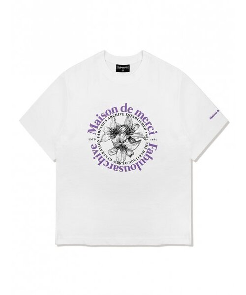 FABULOUS ARCHIVE(ファビュラスアーカイブ)の「ウィメンズ リリス リラックス クロップTシャツ ホワイトバイオレット(FCC2TS385W)(Tシャツ/カットソー・レディース・パープル・SMALL/MEDIUM)」の4枚目の写真