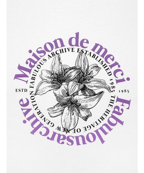 FABULOUS ARCHIVE(ファビュラスアーカイブ)の「ウィメンズ リリス リラックス クロップTシャツ ホワイトバイオレット(FCC2TS385W)(Tシャツ/カットソー・レディース・パープル・SMALL/MEDIUM)」の9枚目の写真