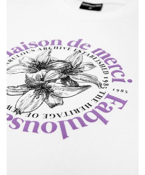 FABULOUS ARCHIVE(ファビュラスアーカイブ)の「ウィメンズ リリス リラックス クロップTシャツ ホワイトバイオレット(FCC2TS385W)(Tシャツ/カットソー・レディース・パープル・SMALL/MEDIUM)」の8枚目の写真