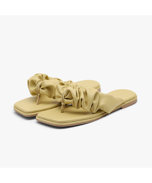 SAPPUN(サプン)の「Edbell トングサンダル スリッパ (1cm)(サンダル・レディース・シルバー/ホワイト/スカイブルー/ブラック/ブラウン/マスタード・23cm/23.5cm/24cm/24.5cm/25cm/22.5cm)」の5枚目の写真
