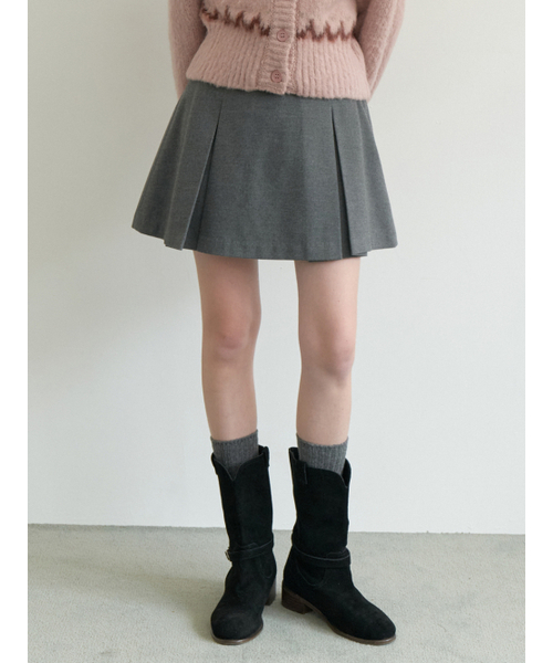 RE_L(リエル)の「Lead mini skirt (gray)(スカート・レディース・その他・SMALL/MEDIUM)」の1枚目の写真