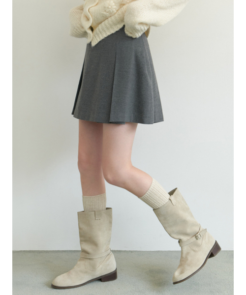 RE_L(リエル)の「Lead mini skirt (gray)(スカート・レディース・その他・SMALL/MEDIUM)」の2枚目の写真