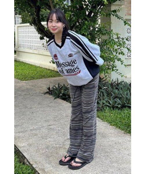 AMESWORLDWIDE（アメスワールドワイド）の「V NECK UNIFORM SWEATSHIRT GREY (AM2DFUM441A)（スウェット・レディース・その他・MEDIUM/LARGE）」の16枚目の写真