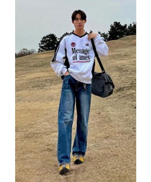 AMESWORLDWIDE（アメスワールドワイド）の「V NECK UNIFORM SWEATSHIRT GREY (AM2DFUM441A)（スウェット・レディース・その他・MEDIUM/LARGE）」の12枚目の写真