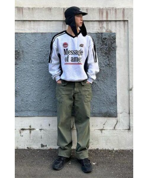 AMESWORLDWIDE（アメスワールドワイド）の「V NECK UNIFORM SWEATSHIRT GREY (AM2DFUM441A)（スウェット・レディース・その他・MEDIUM/LARGE）」の8枚目の写真