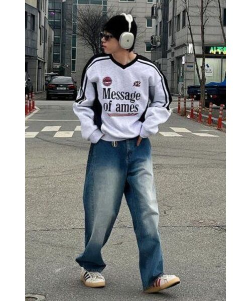 AMESWORLDWIDE（アメスワールドワイド）の「V NECK UNIFORM SWEATSHIRT GREY (AM2DFUM441A)（スウェット・レディース・その他・MEDIUM/LARGE）」の7枚目の写真