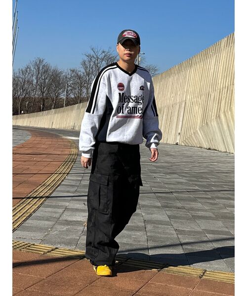 AMESWORLDWIDE（アメスワールドワイド）の「V NECK UNIFORM SWEATSHIRT GREY (AM2DFUM441A)（スウェット・レディース・その他・MEDIUM/LARGE）」の5枚目の写真