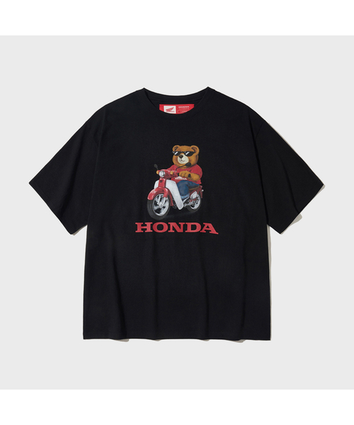 PHYPS MOTORCYCLE(フィップスモーターサイクル)の「Honda Bear T-shirt Black(Tシャツ/カットソー・レディース・その他・SMALL/MEDIUM/LARGE/X-LARGE/XX-LARGE)」の1枚目の写真