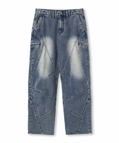 WMC(ダブリューエムシー)の「マルチダートデニム_BLUE(デニムパンツ・メンズ・ブルー・30(M)/32(L)/36(XL))」の2枚目の写真