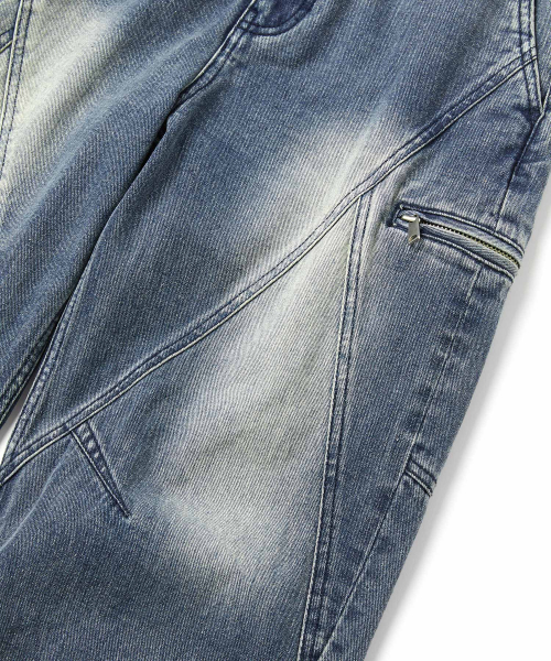 WMC(ダブリューエムシー)の「マルチダートデニム_BLUE(デニムパンツ・メンズ・ブルー・30(M)/32(L)/36(XL))」の5枚目の写真