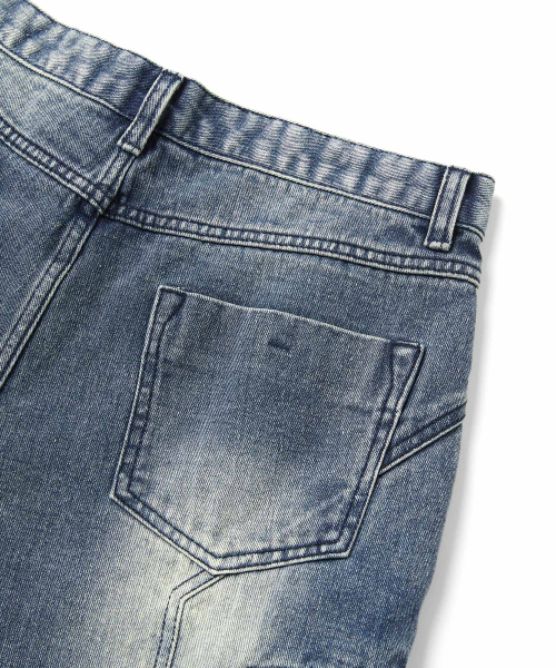 WMC(ダブリューエムシー)の「マルチダートデニム_BLUE(デニムパンツ・メンズ・ブルー・30(M)/32(L)/36(XL))」の7枚目の写真