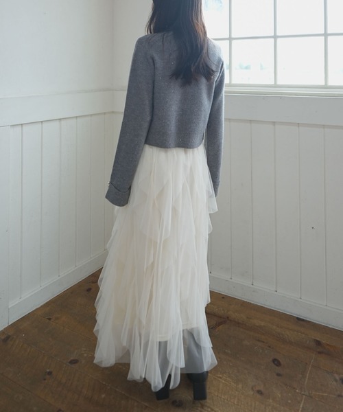 archives（アルシーヴ）の「金ボタンラメニットアンサンブル（アンサンブル・レディース・グレー/ワイン/アイボリー/ミント・MEDIUM）」の20枚目の写真