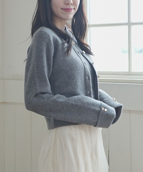 archives（アルシーヴ）の「金ボタンラメニットアンサンブル（アンサンブル・レディース・グレー/ワイン/アイボリー/ミント・MEDIUM）」の16枚目の写真