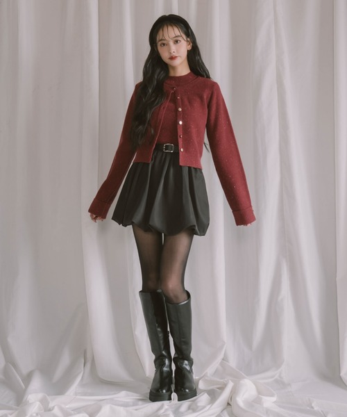 archives（アルシーヴ）の「金ボタンラメニットアンサンブル（アンサンブル・レディース・グレー/ワイン/アイボリー/ミント・MEDIUM）」の11枚目の写真