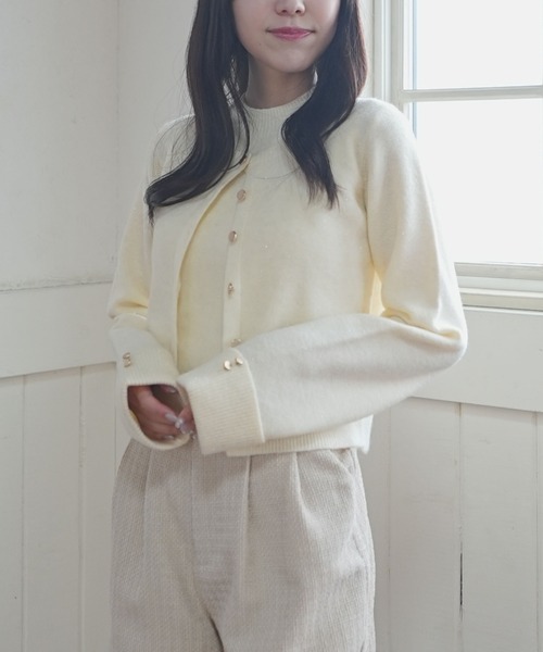 archives（アルシーヴ）の「金ボタンラメニットアンサンブル（アンサンブル・レディース・グレー/ワイン/アイボリー/ミント・MEDIUM）」の22枚目の写真