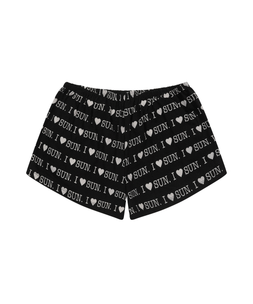 SUNDAY FRUIT MARKET（サンデーフルーツマーケット）の「W) I LOVE SUN SHORT BLACK（その他パンツ・レディース・その他・SMALL/MEDIUM）」の2枚目の写真