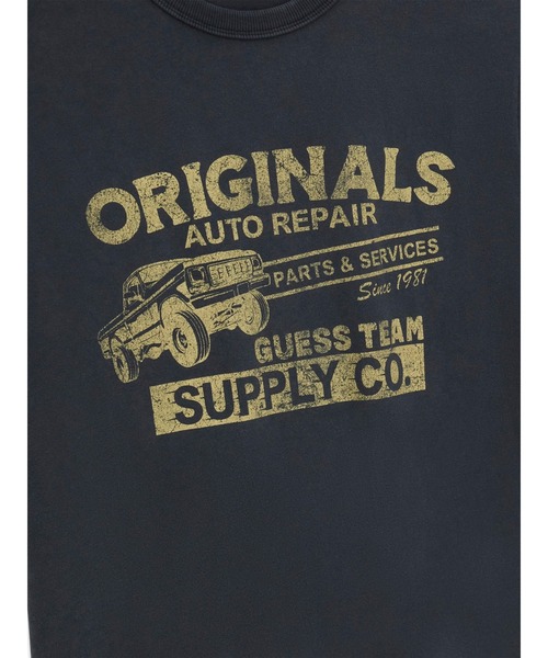 Guess(ゲス)の「GUESS Originals Auto Repair Muscle Tee Tシャツ(Tシャツ/カットソー・メンズ・ホワイト系その他/ブラック・SMALL/X-LARGE/LARGE/MEDIUM)」の6枚目の写真
