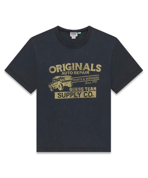 Guess(ゲス)の「GUESS Originals Auto Repair Muscle Tee Tシャツ(Tシャツ/カットソー・メンズ・ホワイト系その他/ブラック・SMALL/X-LARGE/LARGE/MEDIUM)」の8枚目の写真