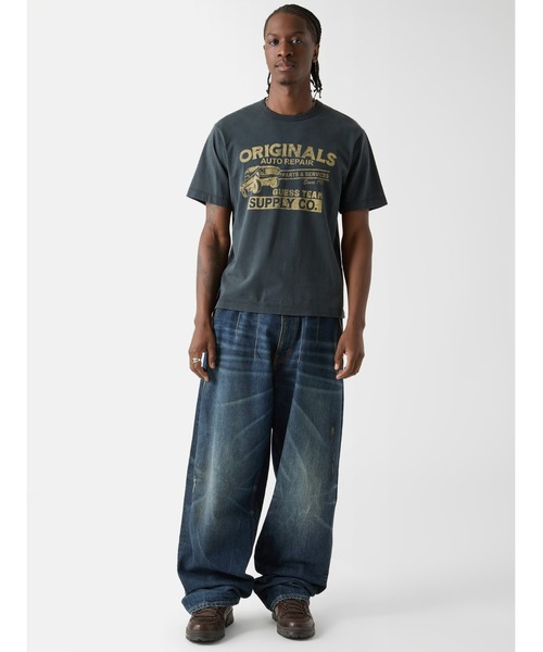 Guess(ゲス)の「GUESS Originals Auto Repair Muscle Tee Tシャツ(Tシャツ/カットソー・メンズ・ホワイト系その他/ブラック・SMALL/X-LARGE/LARGE/MEDIUM)」の15枚目の写真
