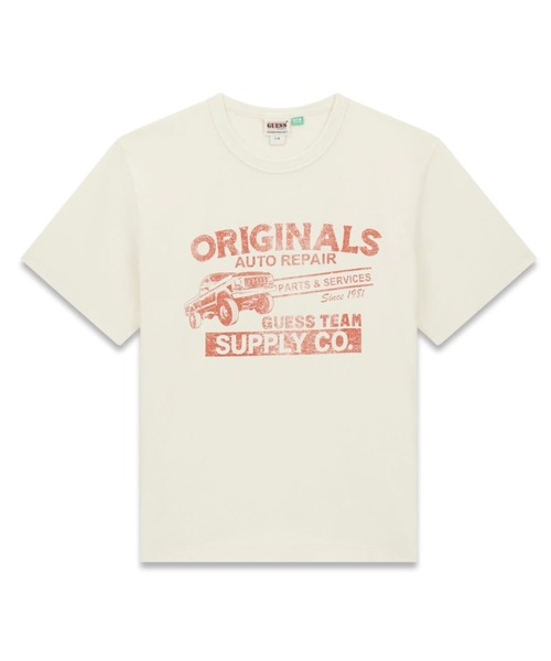Guess(ゲス)の「GUESS Originals Auto Repair Muscle Tee Tシャツ(Tシャツ/カットソー・メンズ・ホワイト系その他/ブラック・SMALL/X-LARGE/LARGE/MEDIUM)」の9枚目の写真