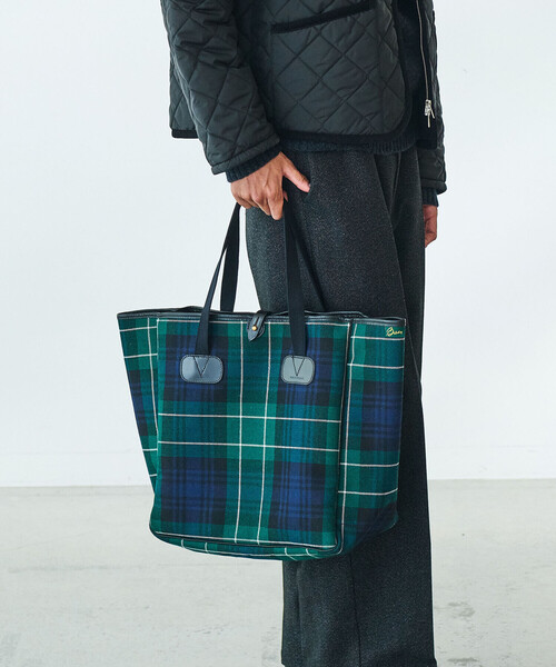 Brady チェック トートバッグ バッグ ウール A4 Brady | SMALL CARRYALL WOOL CHECK（トートバッグ）｜BRADY