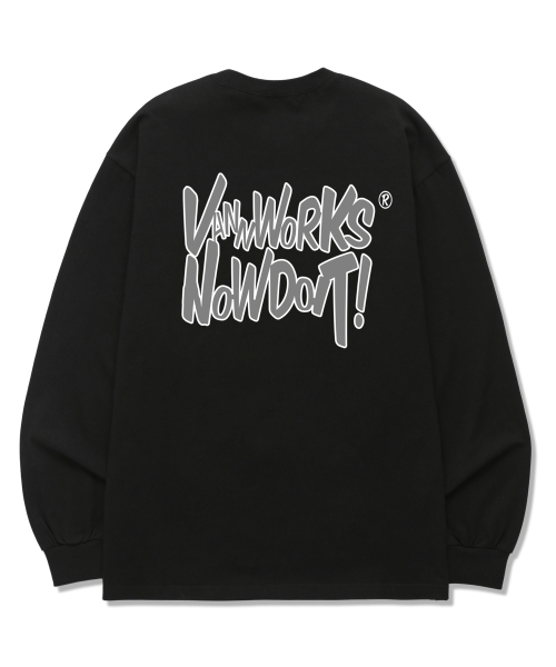 VANNWORKS(バンワークス)の「NOW DOIT OUTLINE ロングスリーブ (VLS0084) ブラック(Tシャツ/カットソー・レディース・その他・MEDIUM/LARGE/X-LARGE/XX-LARGE/SMALL)」の3枚目の写真