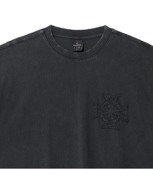 WANGGWAN（ワングァン）の「エチッドクロスウォッシングTシャツ(ブラック)（Tシャツ/カットソー・メンズ・その他・LARGE/MEDIUM/SMALL）」の5枚目の写真