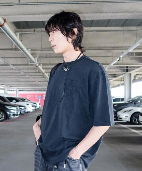 WANGGWAN（ワングァン）の「エチッドクロスウォッシングTシャツ(ブラック)（Tシャツ/カットソー・メンズ・その他・LARGE/MEDIUM/SMALL）」の10枚目の写真