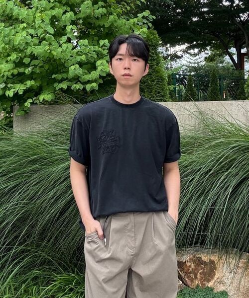 WANGGWAN（ワングァン）の「エチッドクロスウォッシングTシャツ(ブラック)（Tシャツ/カットソー・メンズ・その他・LARGE/MEDIUM/SMALL）」の9枚目の写真