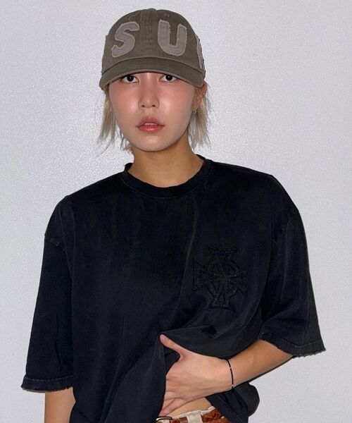WANGGWAN（ワングァン）の「エチッドクロスウォッシングTシャツ(ブラック)（Tシャツ/カットソー・メンズ・その他・LARGE/MEDIUM/SMALL）」の8枚目の写真