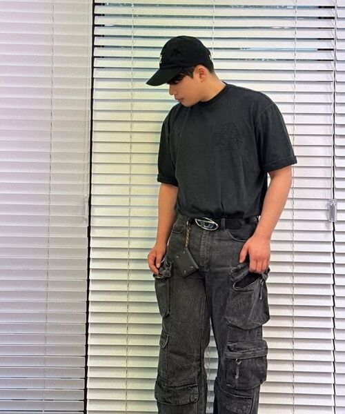 WANGGWAN（ワングァン）の「エチッドクロスウォッシングTシャツ(ブラック)（Tシャツ/カットソー・メンズ・その他・LARGE/MEDIUM/SMALL）」の7枚目の写真